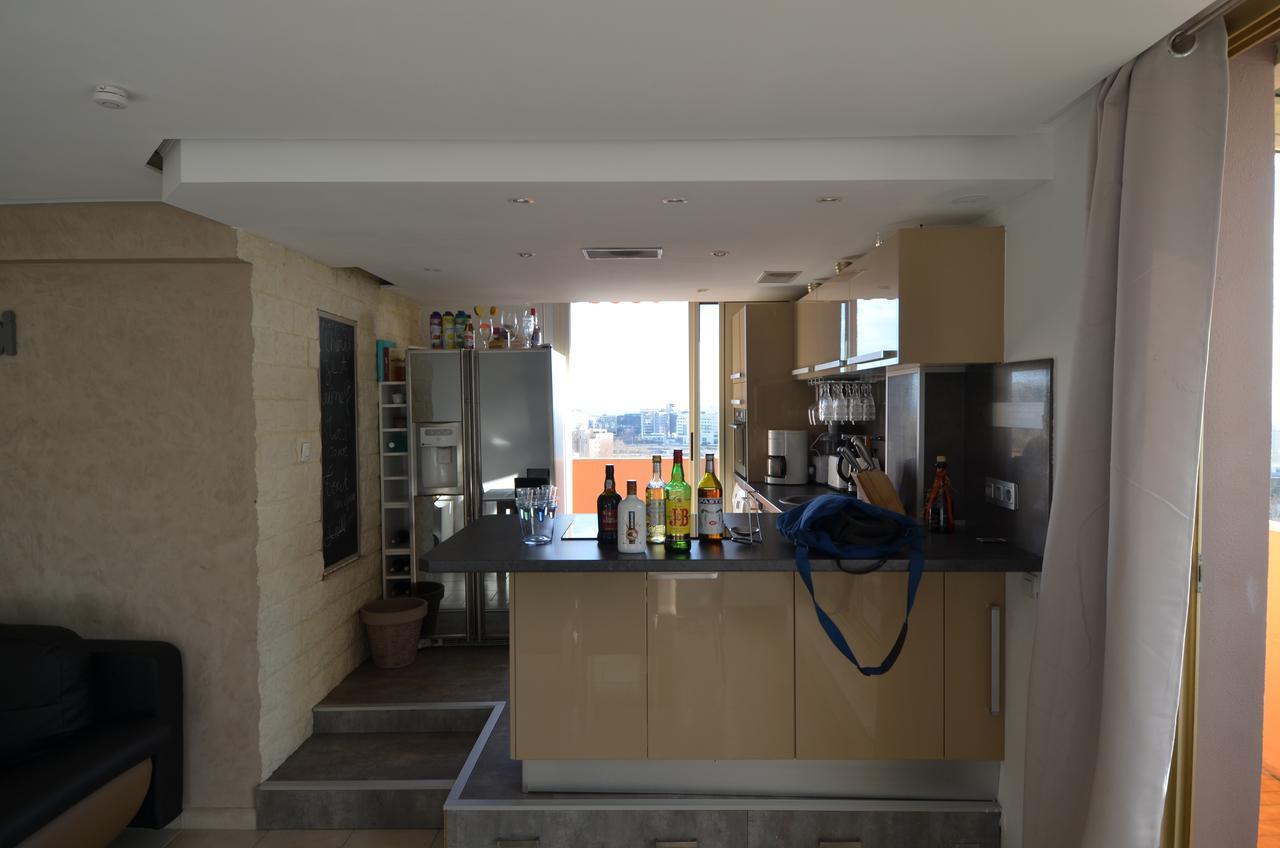 Appartement Rooftop 8 Personnes Grande Terrasse Avec Parking Quartier Aeroport Nice Exterior photo